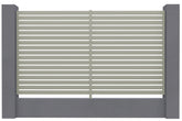 Aluminium Slat Screen Kit - Dune colour, 1800mm high x 3000mm wide, Slat fence panel